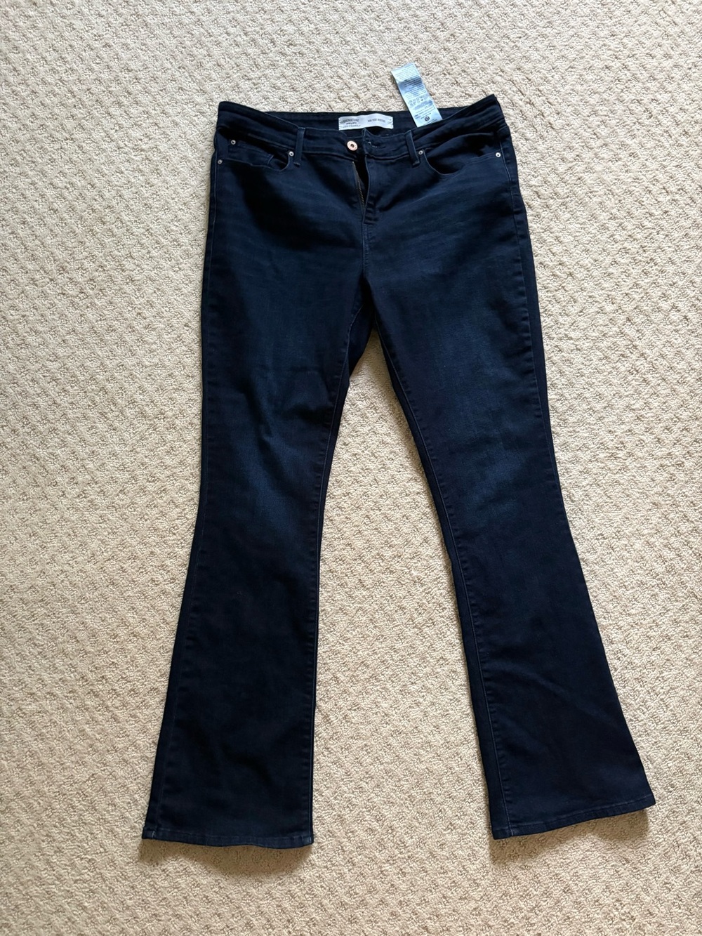 Levi Strauss Signature Mid Rise Bootcut Jeans Women’s 32x34 Dark Wash Stretch